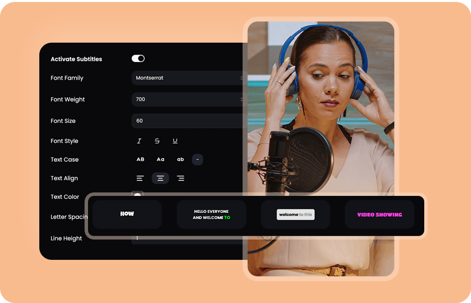 Recurso ClipsLike - Legendas Personalizáveis